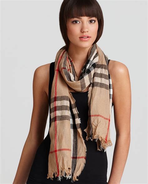 burberry check crinkle scarf|burberry giant check print scarf.